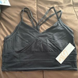 Woman’s Black Sports Bra L by Ellie